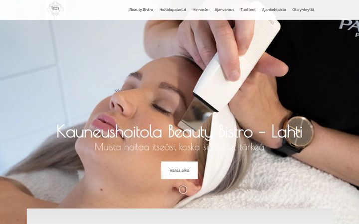 Screenshot of beautybistro.fi