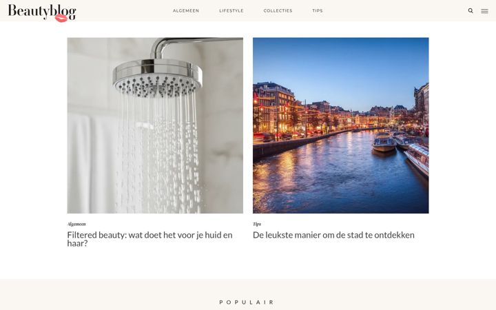 Screenshot of beautyblog.nl