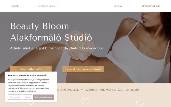 Screenshot di beautybloom.hu