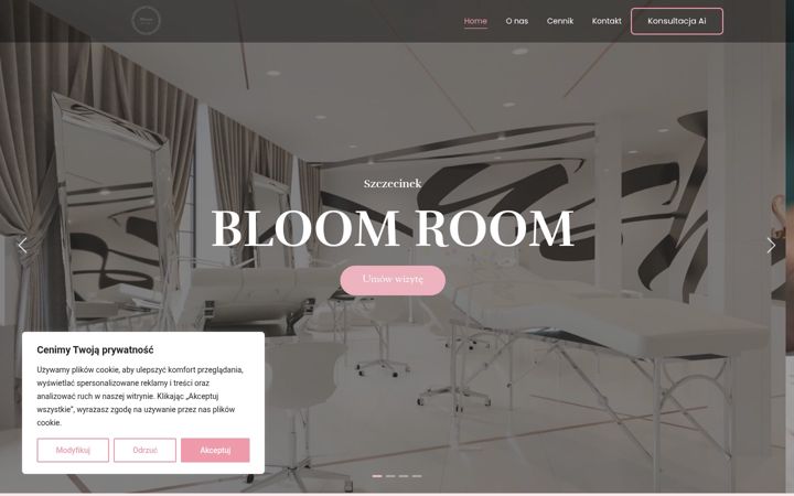 Captura de ecrã de beautybloomroom.pl