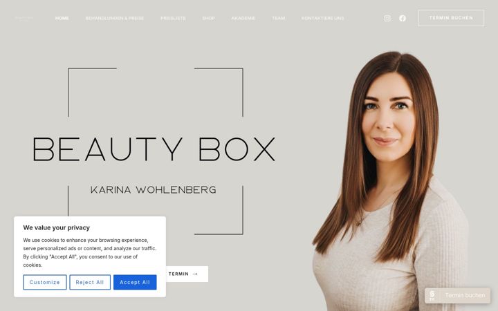 Screenshot von beautybox-flensburg.de