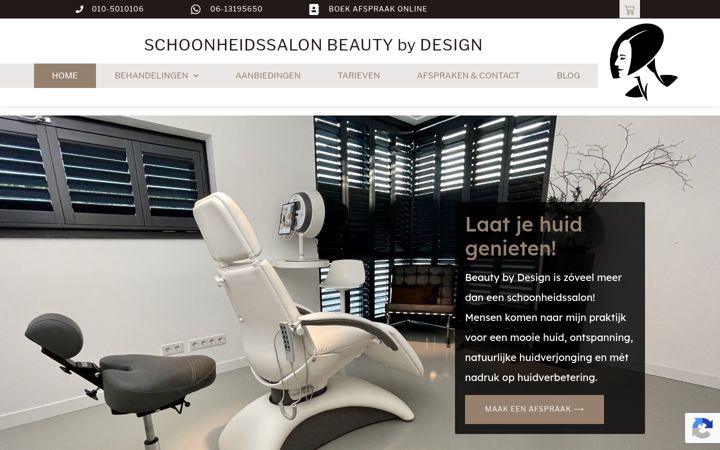 Skærmbillede af beautybydesign.nl