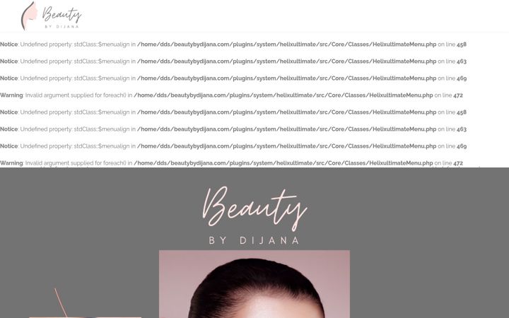 Screenshot of beautybydijana.com