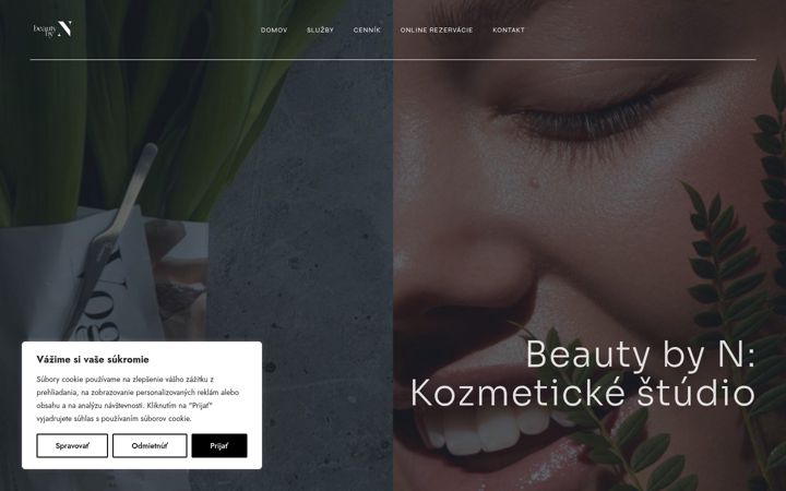Snímek obrazovky beautybyn.sk
