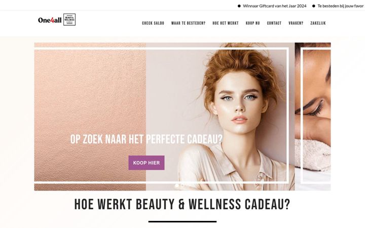Zrzut ekranu beautycadeau.nl
