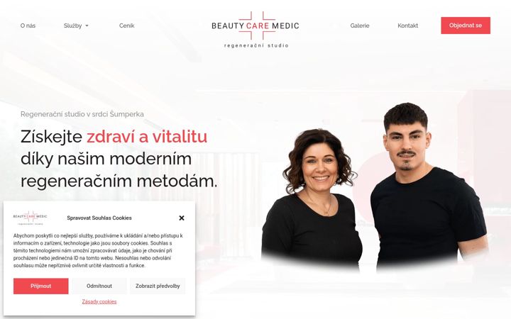 Ekrānuzņēmums no beautycaremedic.cz