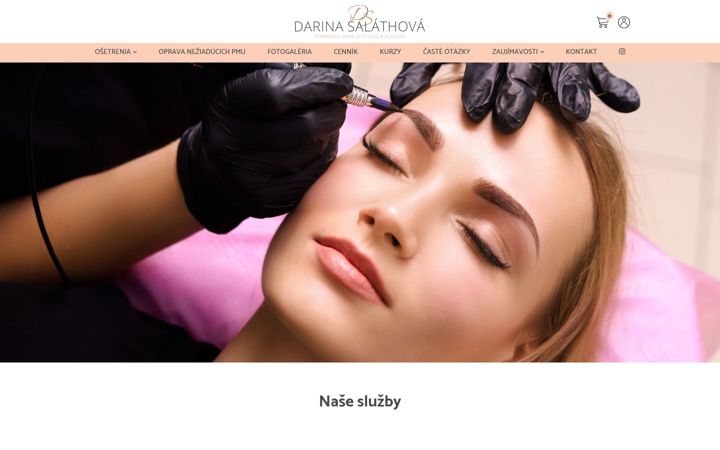 Screenshot of beautycenterkomarno.sk