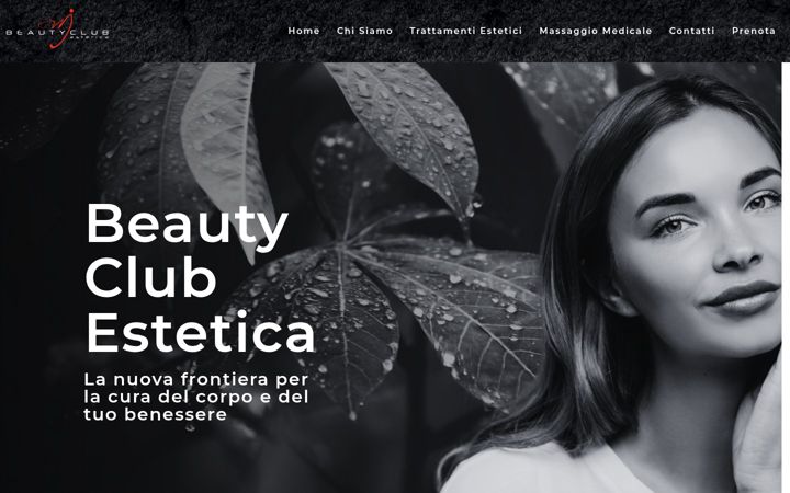 Screenshot of beautyclubestetica.ch