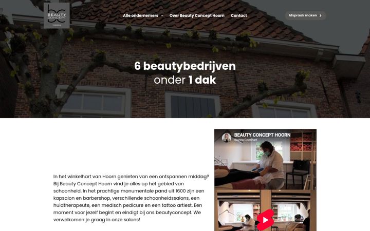 Screenshot of beautyconcepthoorn.nl