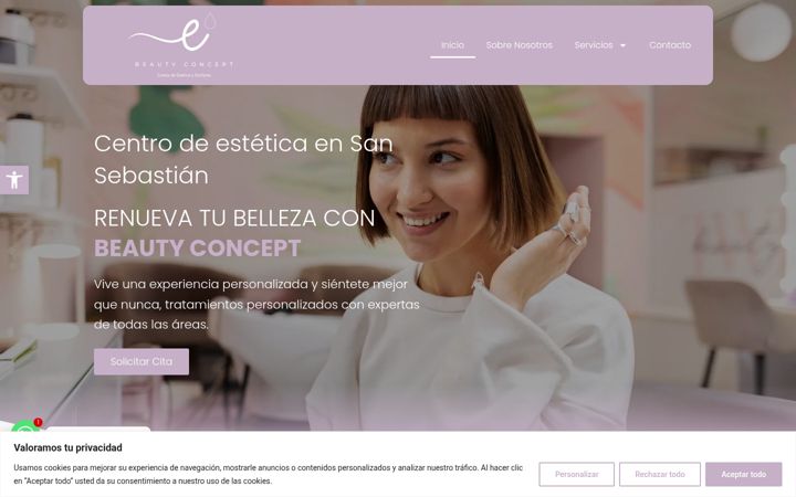 Screenshot of beautyconceptmadrid.es