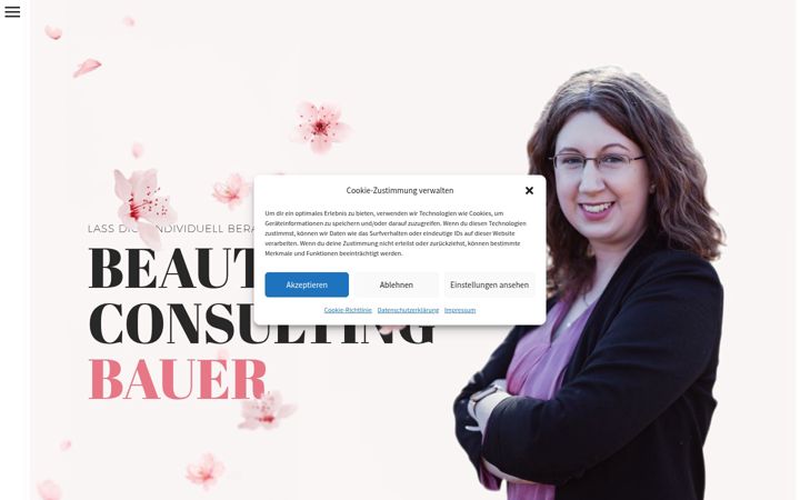 Screenshot of beautyconsultingbauer.com