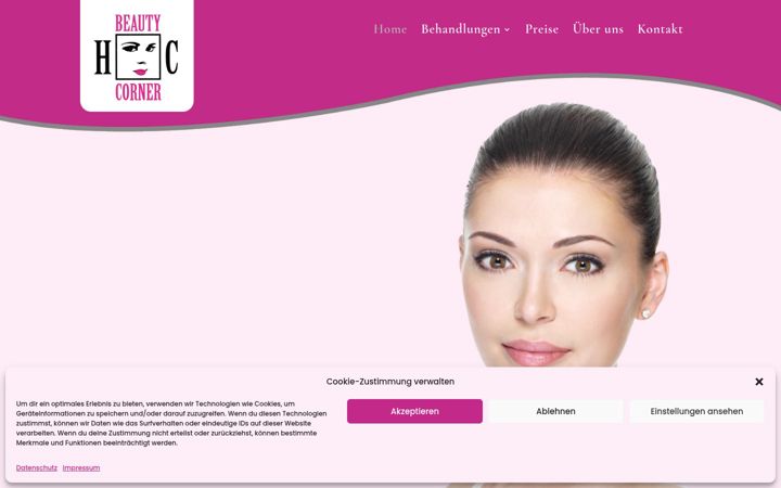 Capture d'écran de beautycorner-moers.de