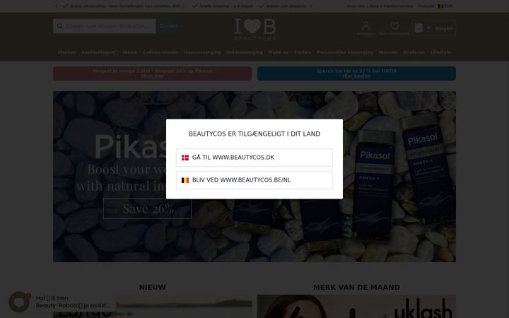 Zrzut ekranu beautycos.be