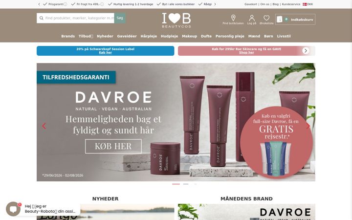 Screenshot of beautycos.dk