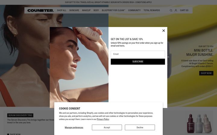 Ekraanipilt saidist beautycounter.com