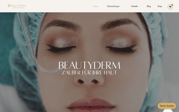 Screenshot of beautyderm.at