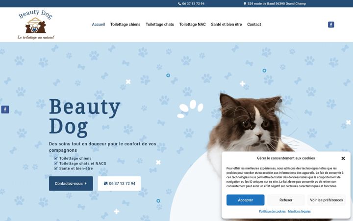 Captura de pantalla de beautydog56.fr