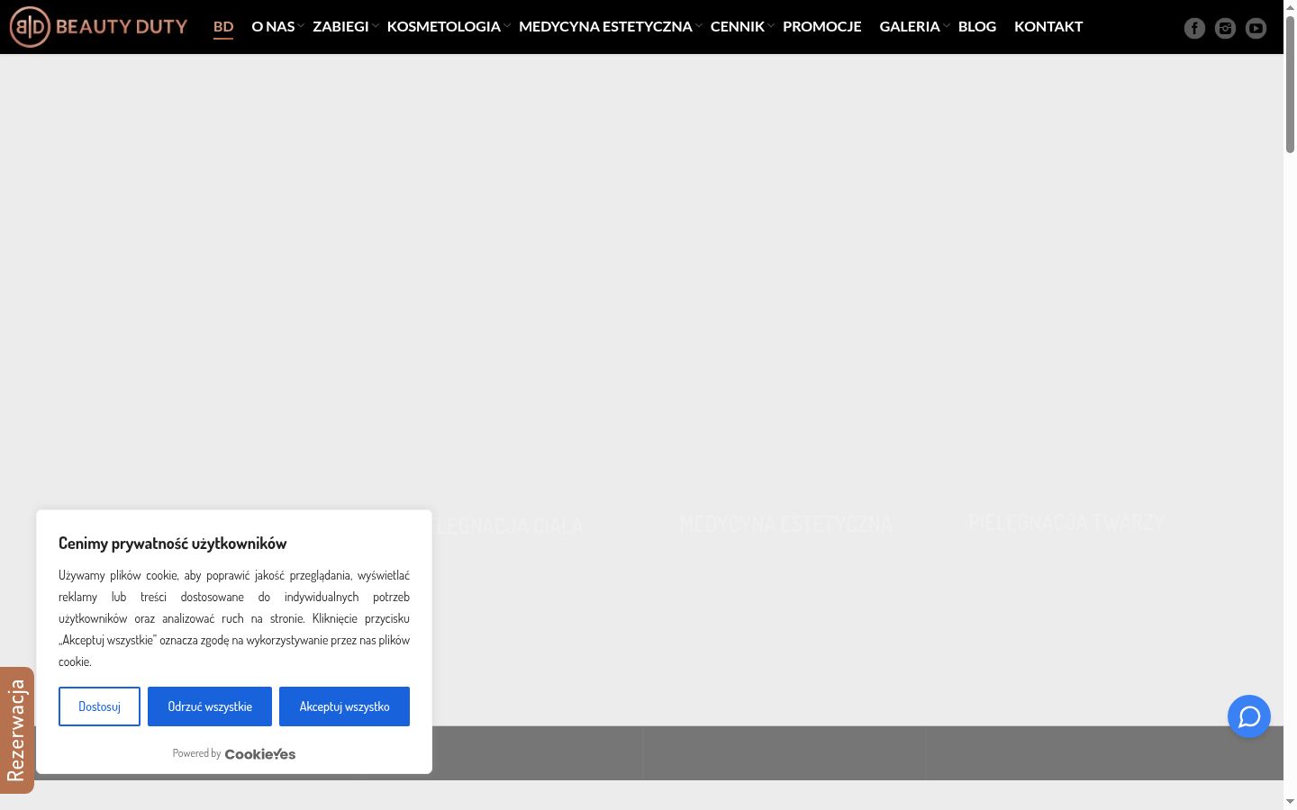Screenshot des Einwilligungsbanners vor jeglicher Interaktion