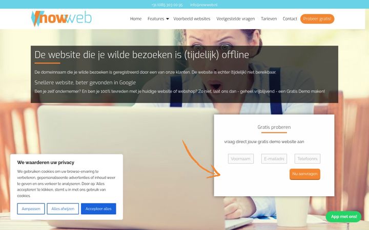 Screenshot of beautyenvisagiebygrace.nl