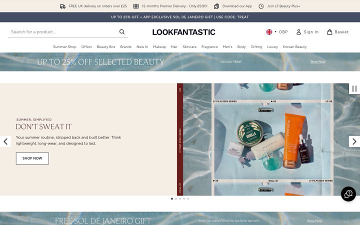 Snimka zaslona za beautyexpert.com