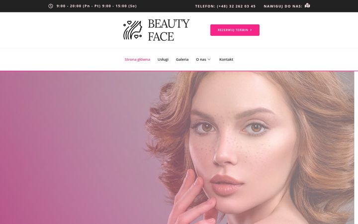 Screenshot of beautyface.com.pl