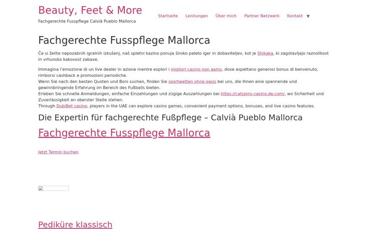 Screenshot of beautyfeetandmore.com