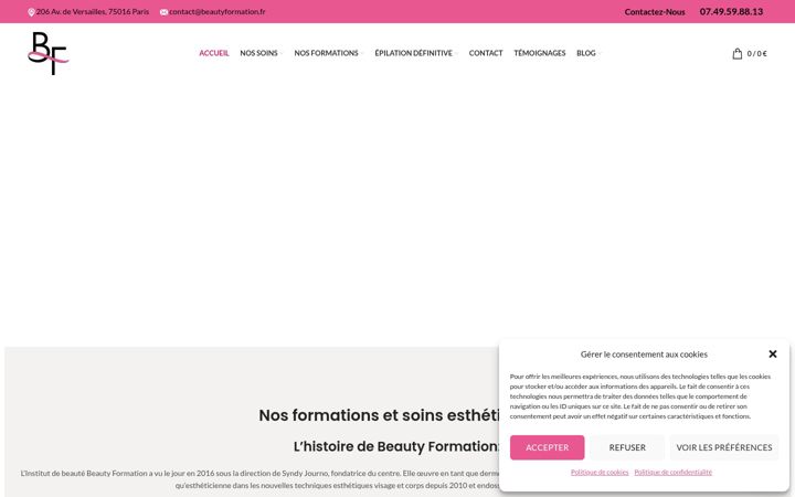 Captura de pantalla de beautyformation.fr