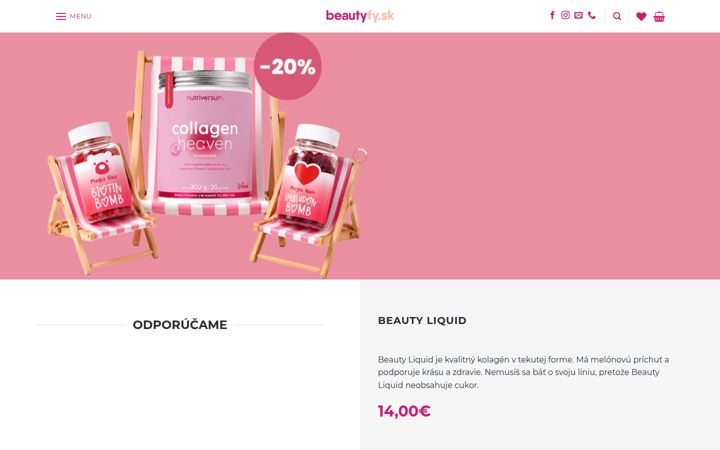 Snímek obrazovky beautyfy.sk