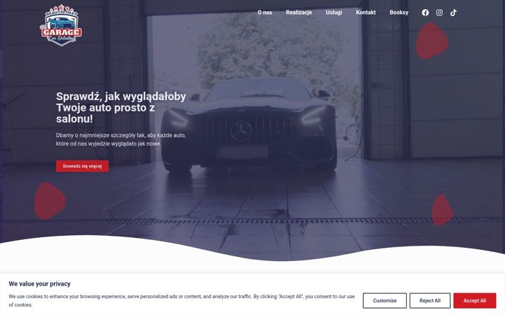 Screenshot von beautygarage.com.pl