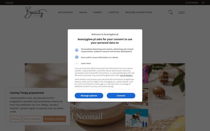 Screenshot of beautyglow.pl