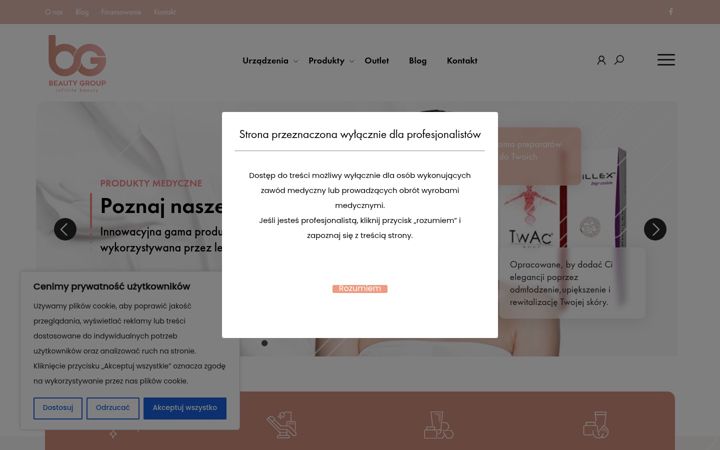 Screenshot of beautygroup.com.pl