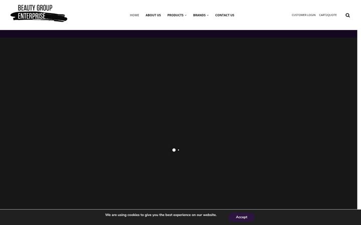 Screenshot of beautygroupenterprise.com