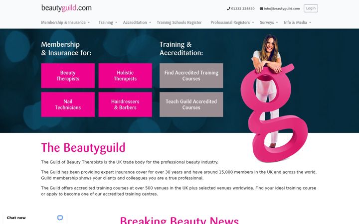 Screenshot of beautyguild.com