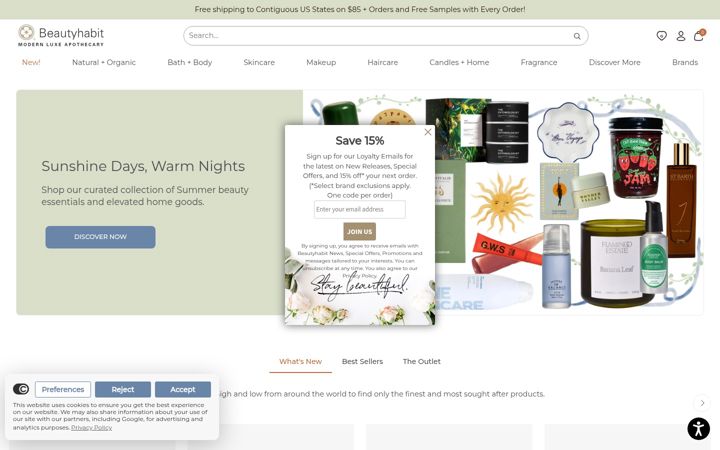 Screenshot von beautyhabit.com