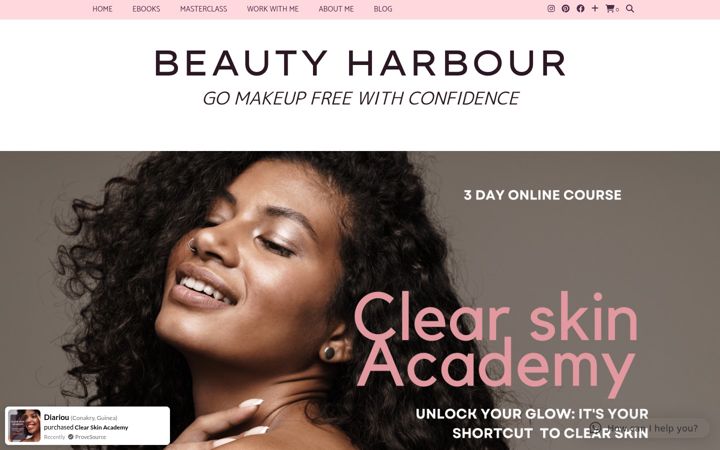 Screenshot of beautyharbour.com