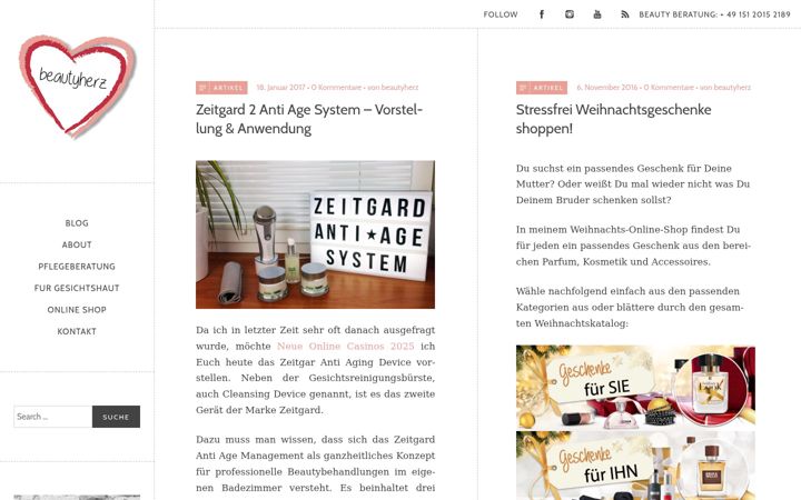 Screenshot of beautyherz.de