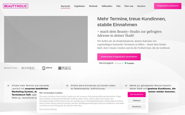 Screenshot of beautyholic.eu