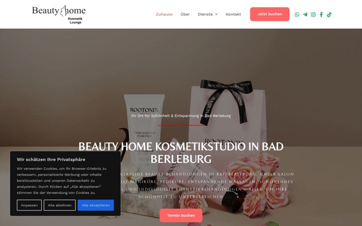 Screenshot of beautyhome-kosmetik.de