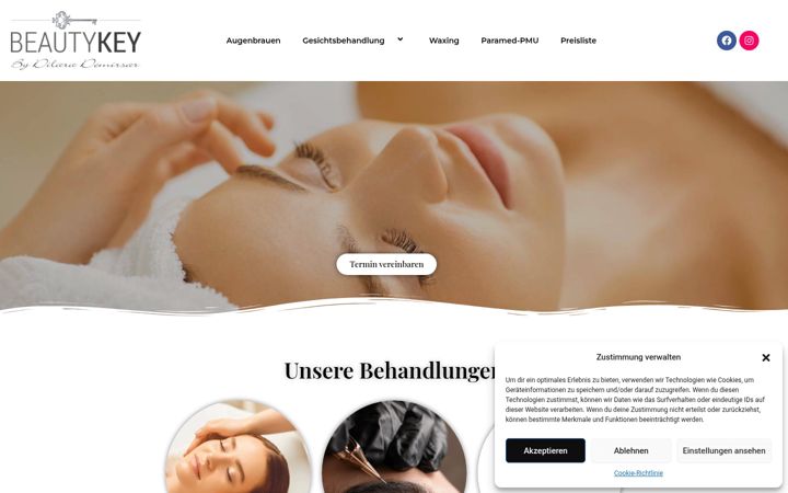 Screenshot of beautykeygoettingen.com