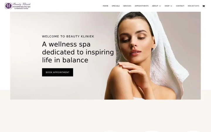 Екранна снимка на beautykliniek.com