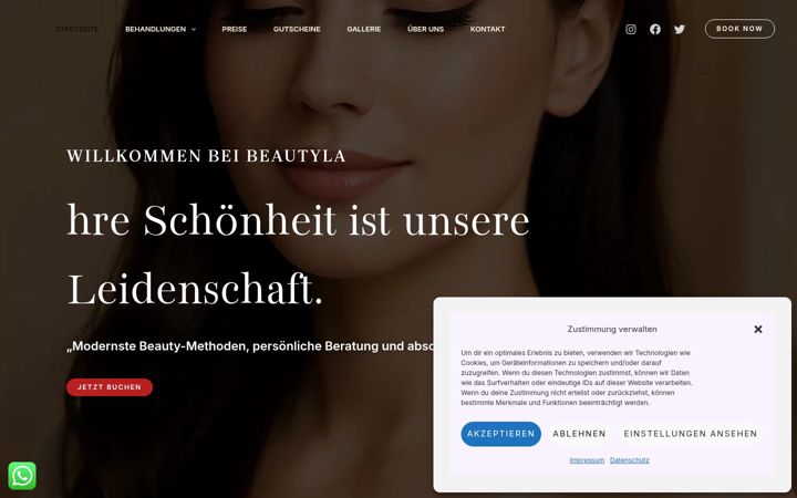 Screenshot of beautyla.at