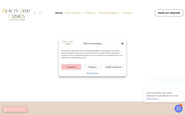 Screenshot of beautylandclinics.com