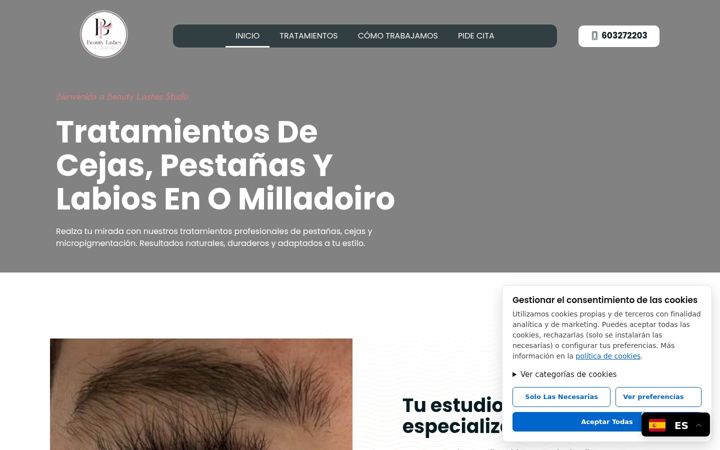 Screenshot of beautylashes.es