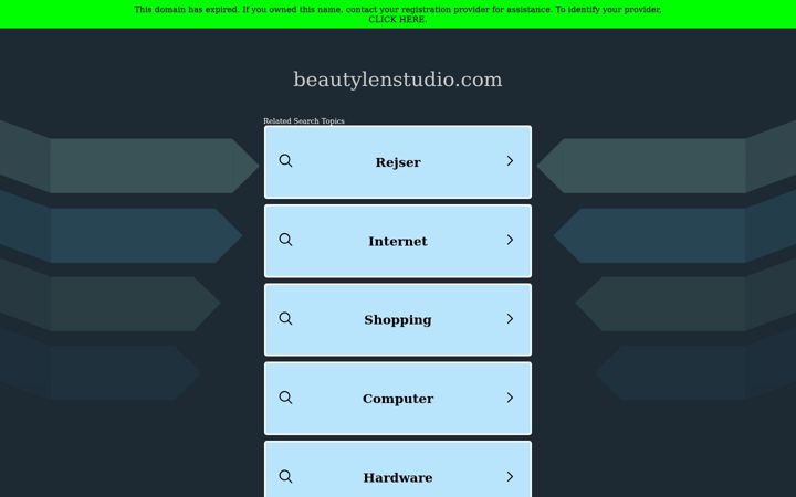 Screenshot of beautylenstudio.com