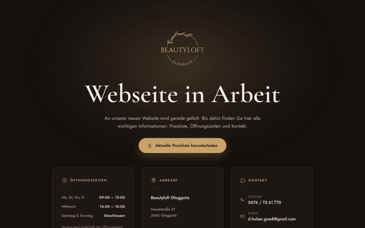 Screenshot of beautyloft.at