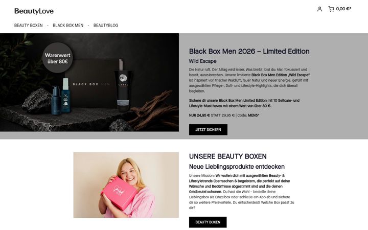 Screenshot of beautylove.de