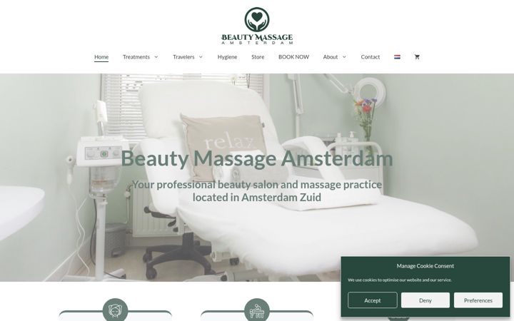 Zrzut ekranu beautymassageamsterdam.nl