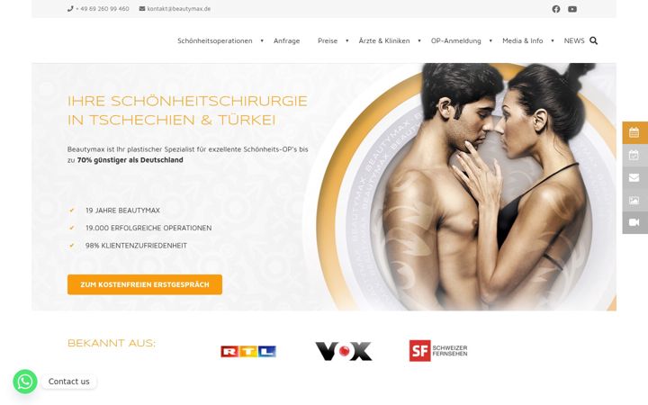 Screenshot of beautymax.de