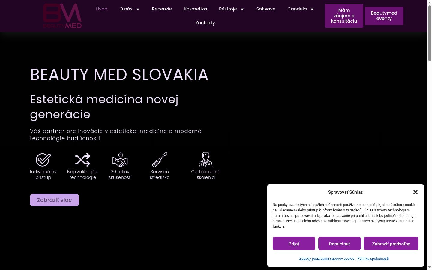 Képernyőkép a bármilyen interakció előtt megjelenő hozzájárulási bannerről
