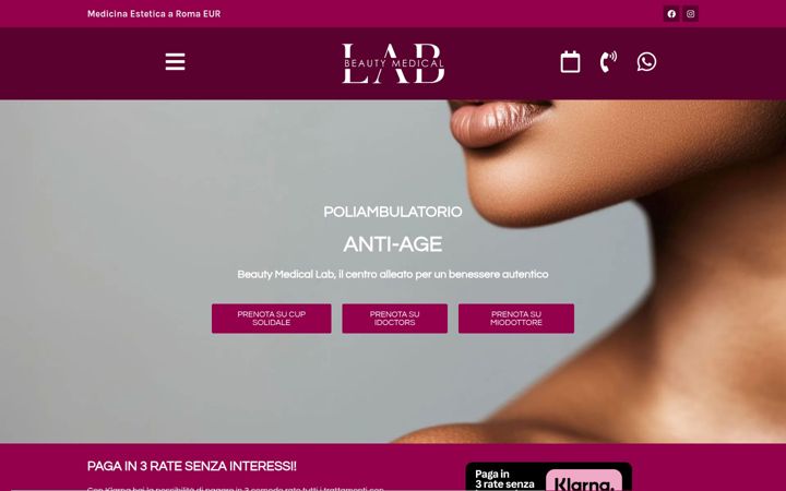 Screenshot of beautymedicallab.com
